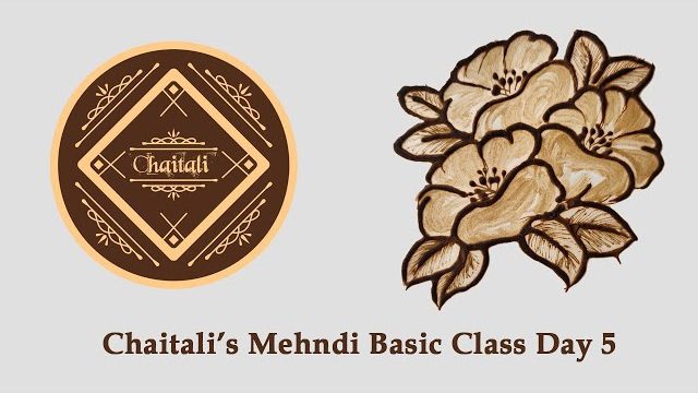 Basic shapes of flowers | Mehndi Course | Chaitali Mehndi Class | Flower Design Mehndi