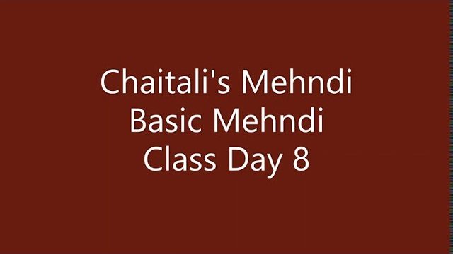 Mehndi Class