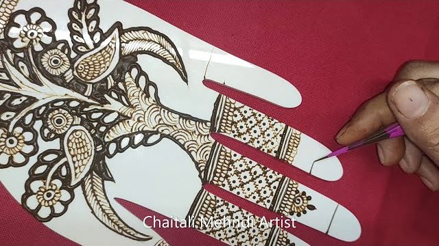 Full hand shaded arabic bridal mehndi designs | simple arabic mehndi designs for front hands