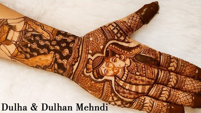 How To Draw Dulha Dulhan Mehndi Designs | Indian Mehendi Designs | Point Zero Bridal Mehandi Design