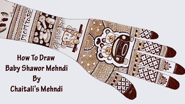 Baby Shower Mehndi Design for Full Hand |  गोद भराई मेहंदी डिजाईन | Latest New Bridal Mehndi Design