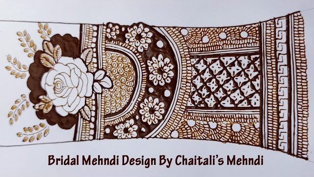 Bridal Mehndi Design | Floral Bridal Mehendi Designs For Hand | Rose Flower Mehndi Designs