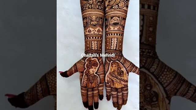 Dulha Dulhan Mehndi Design, Peacock Mehendi, Bridal Doli Mehandi