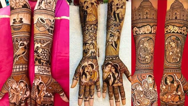 Brown Henna Tattoo Sticker For Children Waterproof Temporary Tattoos Small  Size Mehndi Fake Tattoo For Hand Girl Sleeve Body Art From Soapsane,  $1,023.36 | DHgate.Com
