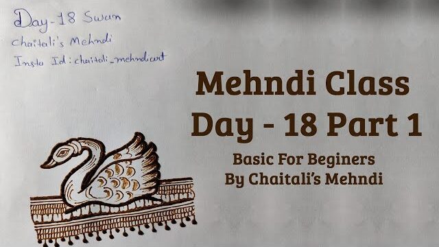 Swan Mehndi Designs | Mehendi Class 18 | Online Mehandi Course –  Class 18  | Henna Class 18