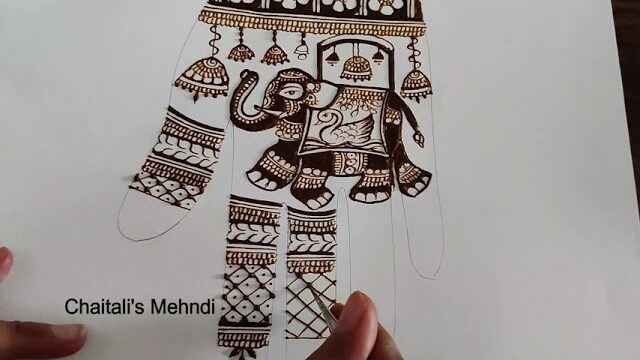 Final Finishing Touch Dulhna Mehndi Design, Elephant Mehndi Design, Bridal Mehndi Design