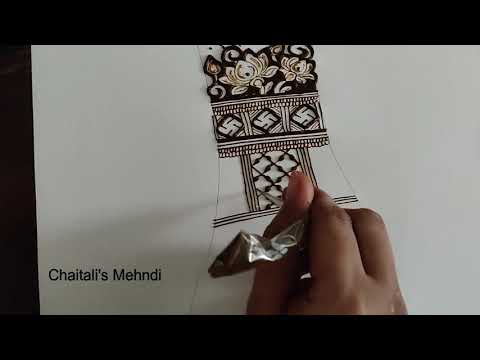 Full hand Dulhan mehendi design tutorial || traditional bridal mehndi design