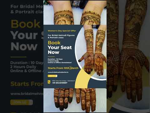 Bridal Figures Mehndi Class | Portrait Mehndi Class | Woman’s Day Special Offer.